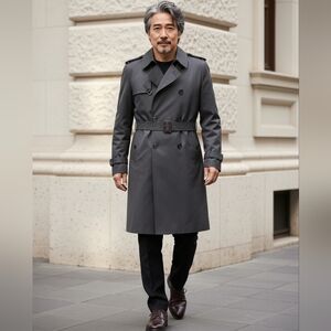Gray Trench Coat 42